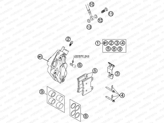 FRONT BRAKE CALIPER