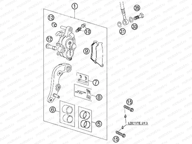 FRONT BRAKE CALIPER