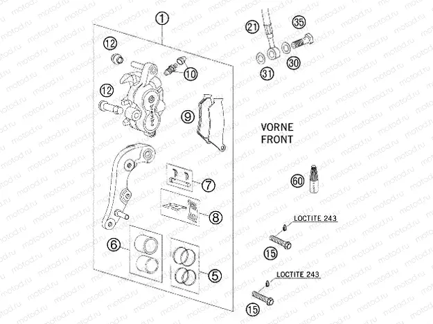 FRONT BRAKE CALIPER