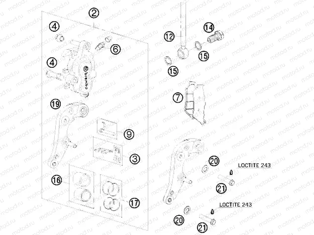 FRONT BRAKE CALIPER
