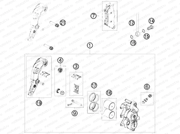 FRONT BRAKE CALIPER