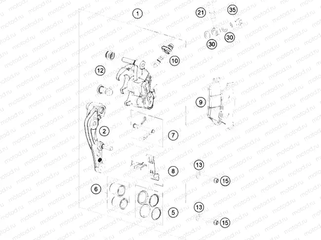 FRONT BRAKE CALIPER