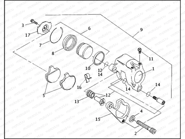 FRONT BRAKE CALIPER (2 OF 2)