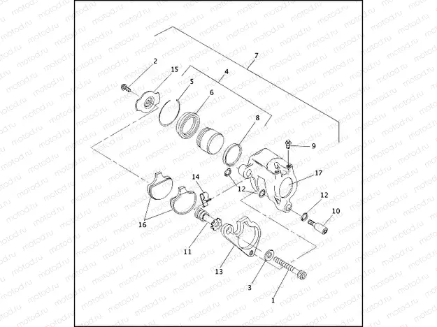 FRONT BRAKE CALIPER (2 OF 2)