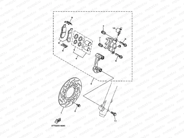 FRONT BRAKE CALIPER