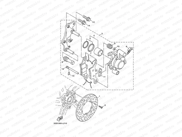 FRONT BRAKE CALIPER