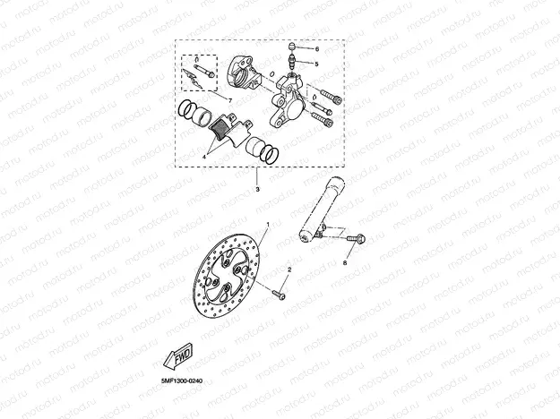 FRONT BRAKE CALIPER