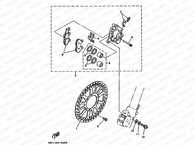 FRONT BRAKE CALIPER