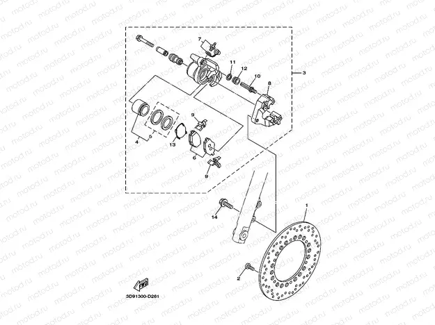 FRONT BRAKE CALIPER