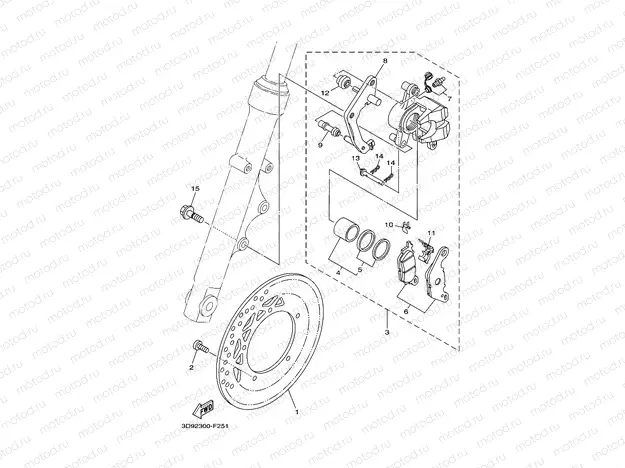 FRONT BRAKE CALIPER