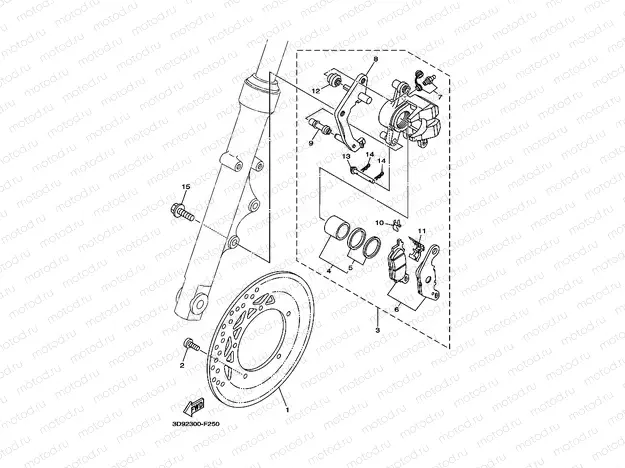 FRONT BRAKE CALIPER