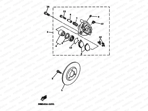 FRONT BRAKE CALIPER
