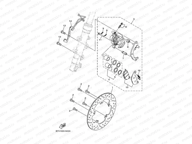 FRONT BRAKE CALIPER