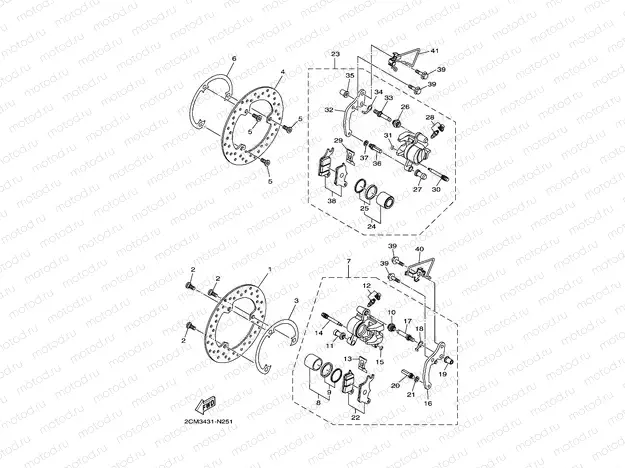 FRONT BRAKE CALIPER