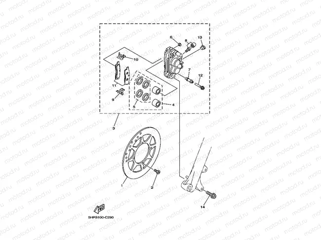 FRONT BRAKE CALIPER