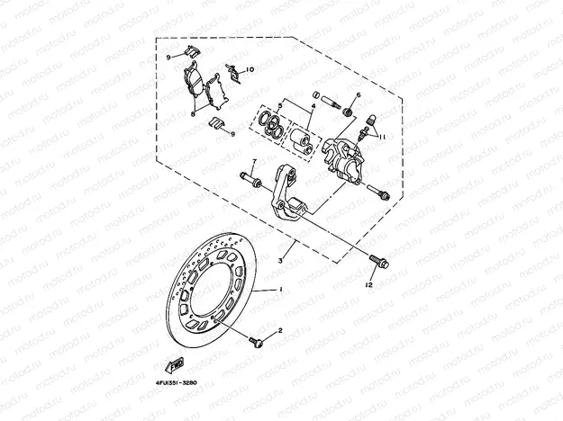 FRONT BRAKE CALIPER
