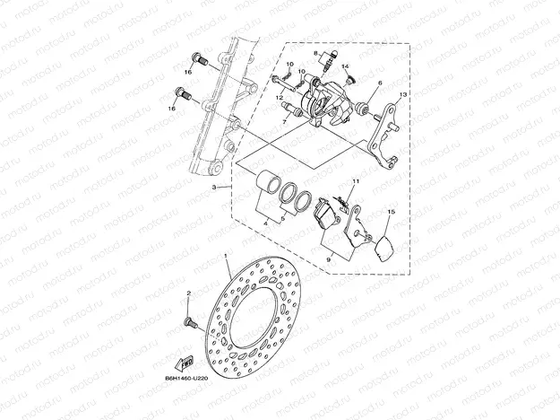 FRONT BRAKE CALIPER