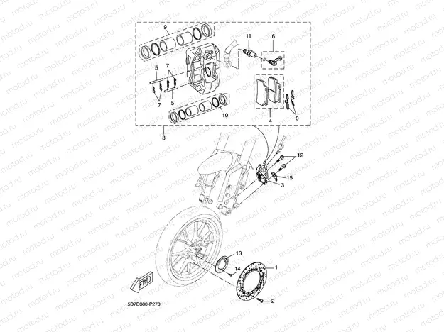 FRONT BRAKE CALIPER