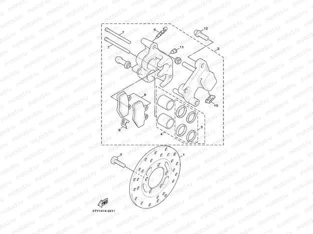 FRONT BRAKE CALIPER