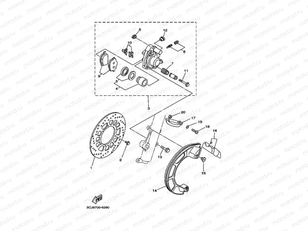 FRONT BRAKE CALIPER