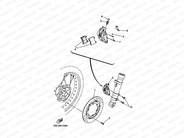 FRONT BRAKE CALIPER