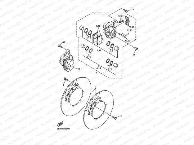 FRONT BRAKE CALIPER