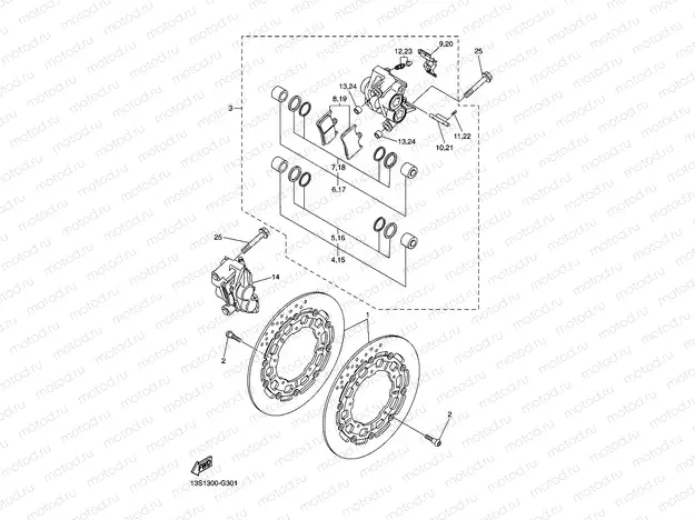 FRONT BRAKE CALIPER