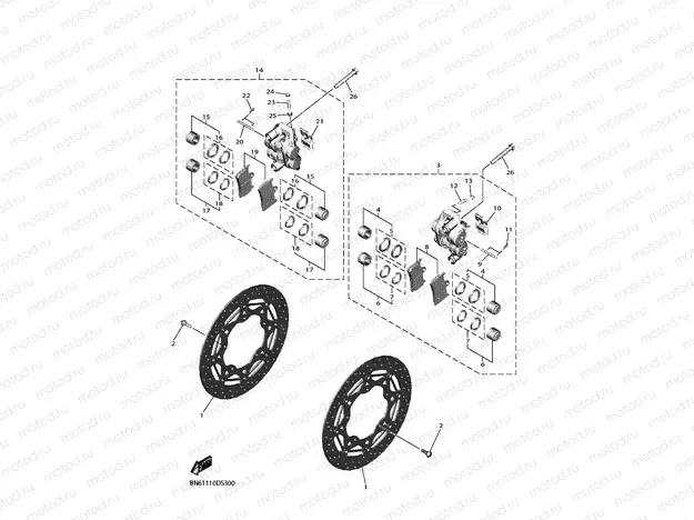 FRONT BRAKE CALIPER