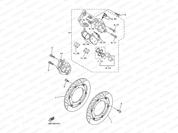 FRONT BRAKE CALIPER