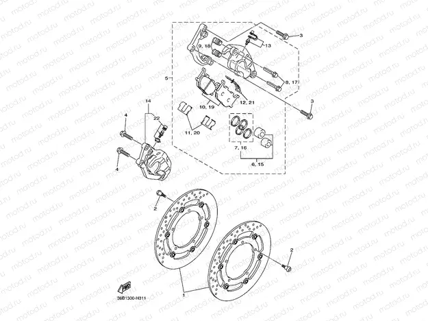 FRONT BRAKE CALIPER
