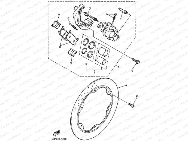 FRONT BRAKE CALIPER