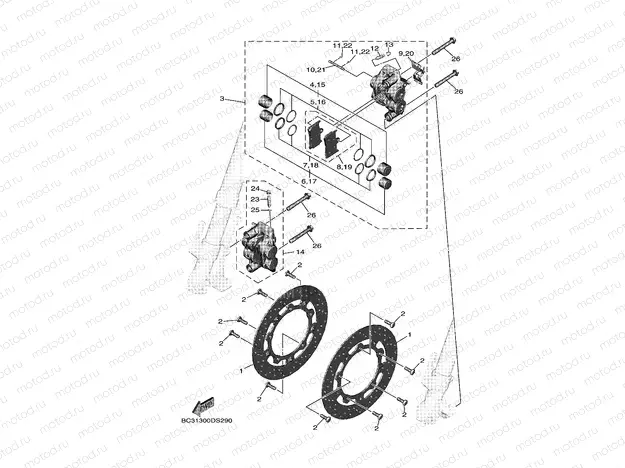 FRONT BRAKE CALIPER
