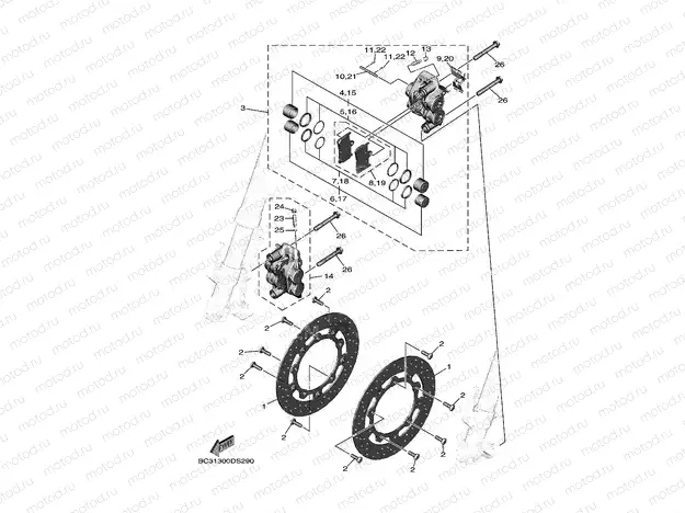 FRONT BRAKE CALIPER