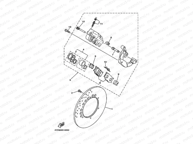 FRONT BRAKE CALIPER