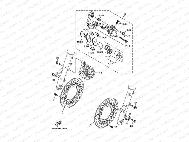 FRONT BRAKE CALIPER