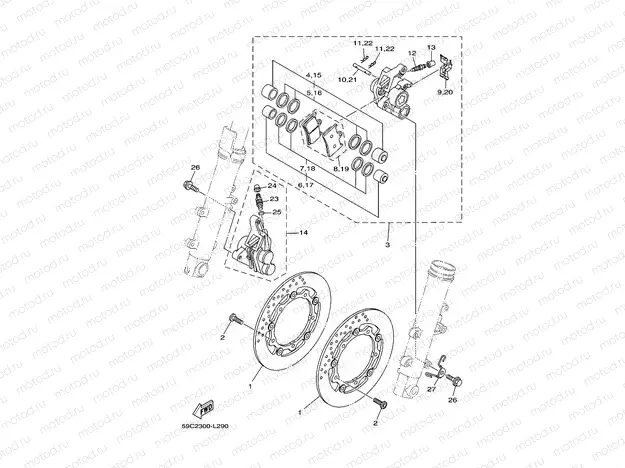 FRONT BRAKE CALIPER