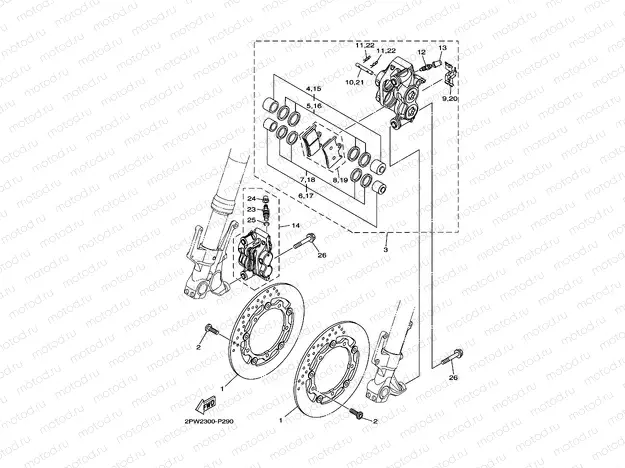 FRONT BRAKE CALIPER