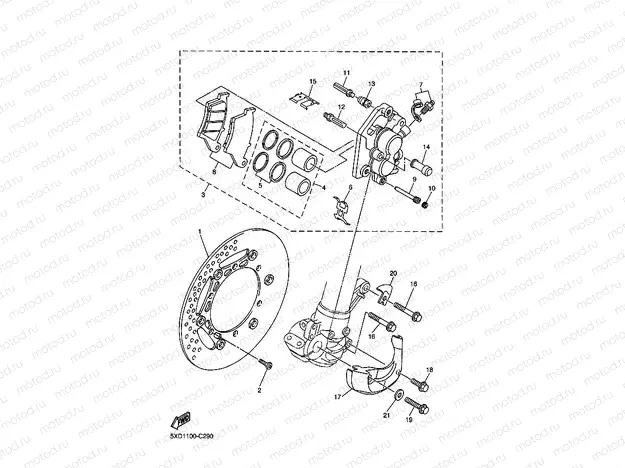 FRONT BRAKE CALIPER