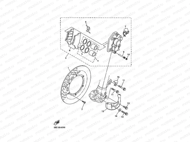 FRONT BRAKE CALIPER