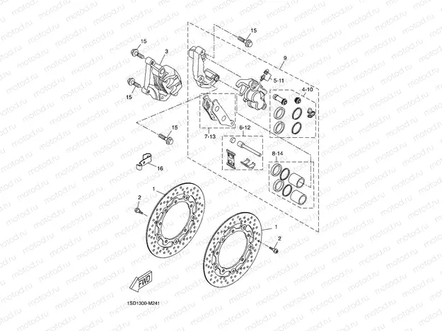 FRONT BRAKE CALIPER
