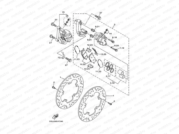 FRONT BRAKE CALIPER