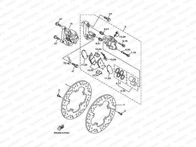 FRONT BRAKE CALIPER