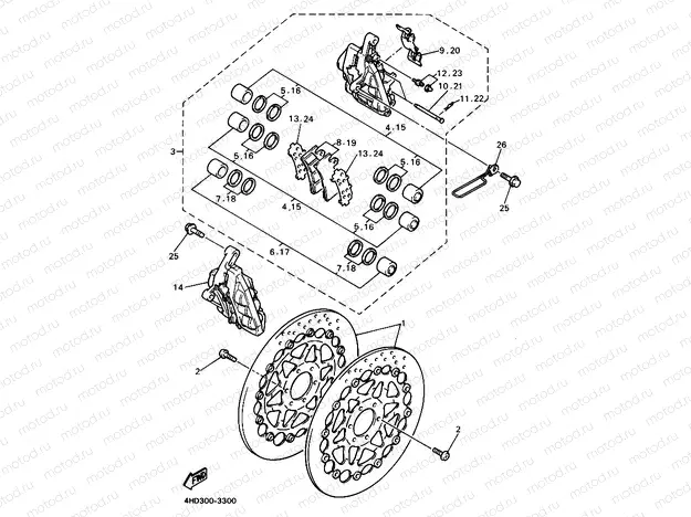 FRONT BRAKE CALIPER