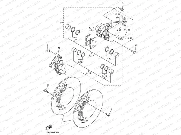 FRONT BRAKE CALIPER