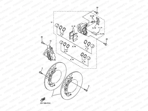 FRONT BRAKE CALIPER