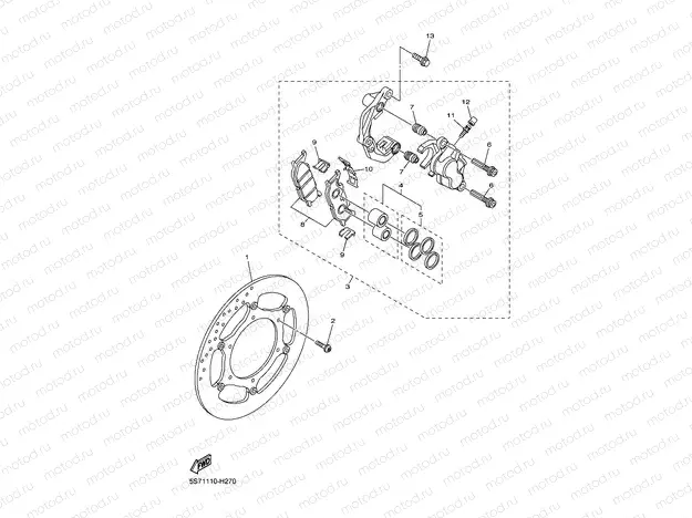 FRONT BRAKE CALIPER