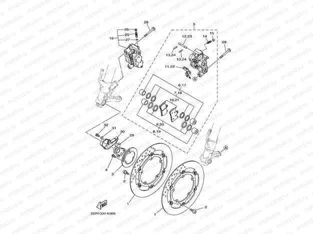 FRONT BRAKE CALIPER