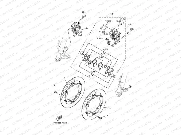 FRONT BRAKE CALIPER