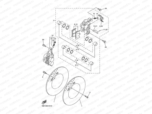 FRONT BRAKE CALIPER