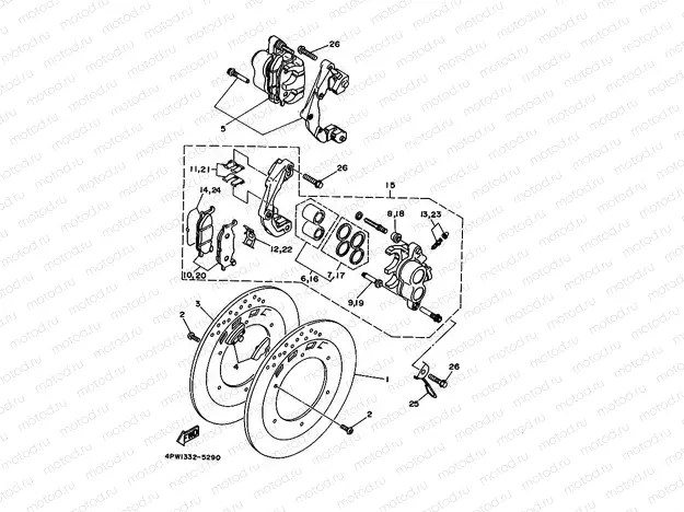 FRONT BRAKE CALIPER